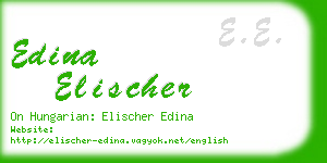 edina elischer business card